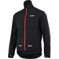 FDX Men’s Waterproof Cycling Jacket, Windproof Hi Viz biking top, Breathable Lightweight Cycle Rain Coat, Winter Jacket for Riding Running, Mountain Bike Racing jacket (Black/Red, Medium)