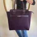 Nine West Bags | Large Quilted Nylon Tote | Color: Purple/Silver | Size: Os