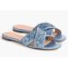 J. Crew Shoes | J. Crew Blue Glitter Cora Crisscross Sandals | Color: Blue | Size: 6.5