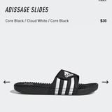 Adidas Shoes | Adidas Addisage Slides | Color: Black/Pink | Size: 10