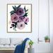 Rosdorf Park Floral & Botanical Purple Ranunculus Florals - Painting Print on Canvas in White/Black | 45 H x 36 W x 1.5 D in | Wayfair