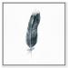 Dakota Fields Fashion & Glam Sole Feather Feathers - Painting Print on Canvas in Blue | 30 H x 30 W x 1.5 D in | Wayfair