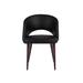 Corrigan Studio® Robs Side Chair Faux Leather/Upholstered in Black | 30 H x 19.5 W x 22.5 D in | Wayfair 77B9C9D4AE4E4C9C9EB01A2D2B32BD66