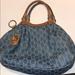 Gucci Bags | Gucci Medium Denim Sukey Bag | Color: Blue/Tan | Size: Os