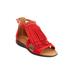 Wide Width Women's The Carmella Sandal by Comfortview in Red (Size 7 1/2 W)