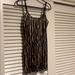 Free People Dresses | Free People Black Gold Sequin Slip Dress Small | Color: Black/Gold | Size: S