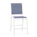 Telescope Casual Reliance Stacking Patio Dining Side Chair Sling in White | 46 H x 21 W x 28 D in | Wayfair 8L9687801