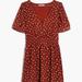 Madewell Dresses | Madewell Burnt Orange Polka Dot Dress Xxs | Color: Orange | Size: Xxs