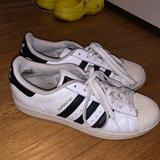 Adidas Shoes | Adidas Superstar Shell-Toe Sneakers (M9, W11) | Color: Black/White | Size: Men 9/Women 11