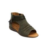Extra Wide Width Women's The Payton Shootie by Comfortview in Dark Olive (Size 10 1/2 WW)