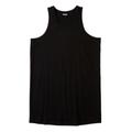 Men's Big & Tall Shrink-Less™ Lightweight Longer-Length Tank by KingSize in Black (Size 7XL) Shirt