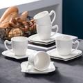 MALACASA 18 Piece Porcelain China Dishwasher Safe, Service for 6 Porcelain/Ceramic in White | Wayfair ELVIRA-18