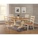 Canora Grey Stewartsville Extendable Rubberwood Solid Wood Dining Set Wood in Brown | 30 H in | Wayfair F3FE0AB47EA5487BAA5929F0F7F6FF3A
