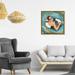 House of Hampton® Fashion & Glam Fashion Swimmer Fashion Lifestyle - Painting Print Canvas in Blue | 20 H x 20 W x 1.5 D in | Wayfair