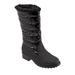 Women's Benji High Boot by Trotters in Black Black (Size 7 1/2 M)