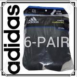 Adidas Underwear & Socks | Adidas Climalite No Show Cushioned Socks, 6-Pair | Color: Black | Size: Shoe Size: 6-12