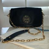 Tory Burch Bags | Authentic Tory Burch Amanda Crossbody W/ Chain | Color: Black/Gold | Size: Os