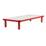 "BaseLine 72"" x 30"" Rectangular Table - Candy Apple Red with 12"" Legs - Children's Factory AB747RPR12"