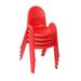"Value Stack 13"" Child Chair - 4 Pack - Candy Apple Red - Children's Factory AB7713PR4"