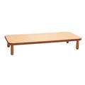 "BaseLine 72"" x 30"" Rectangular Table - Natural Wood with 12"" Legs - Children's Factory AB747RNW12"