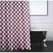 Latitude Run® Geartsje Geometric Single Shower Curtain Polyester in Pink/Gray | 74 H x 71 W in | Wayfair 55603DEA850D41FA9F6C214BF3ED53E5