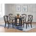 Canora Grey Sedalia Extendable Rubberwood Solid Wood Dining Set Wood in Brown/Gray | 30 H in | Wayfair 520D76C02D3F4497897FD07257F0D651