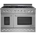 NXR Professional Ranges NXR Professional 48" 7.2 Cubic Feet Gas Freestanding Convection Range | 40.2 H x 48 W x 28.88 D in | Wayfair SC4811LPEHBD