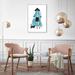 Oliver Gal Fashion & Glam Lady Fashion & Cat Fashion Lifestyle - Painting on Canvas in Black/Blue/White | 30 H x 20 W x 1.5 D in | Wayfair