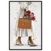 House of Hampton® Fashion & Glam Bringing Home Flowers Fashion Lifestyle - Graphic Art Print Canvas in Brown/White | 24 H x 16 W x 1.5 D in | Wayfair