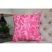 Lark Manor™ Newt Flower Square Pillow Cover & Insert Polyester/Polyfill blend in Pink | 26 H x 26 W x 8 D in | Wayfair