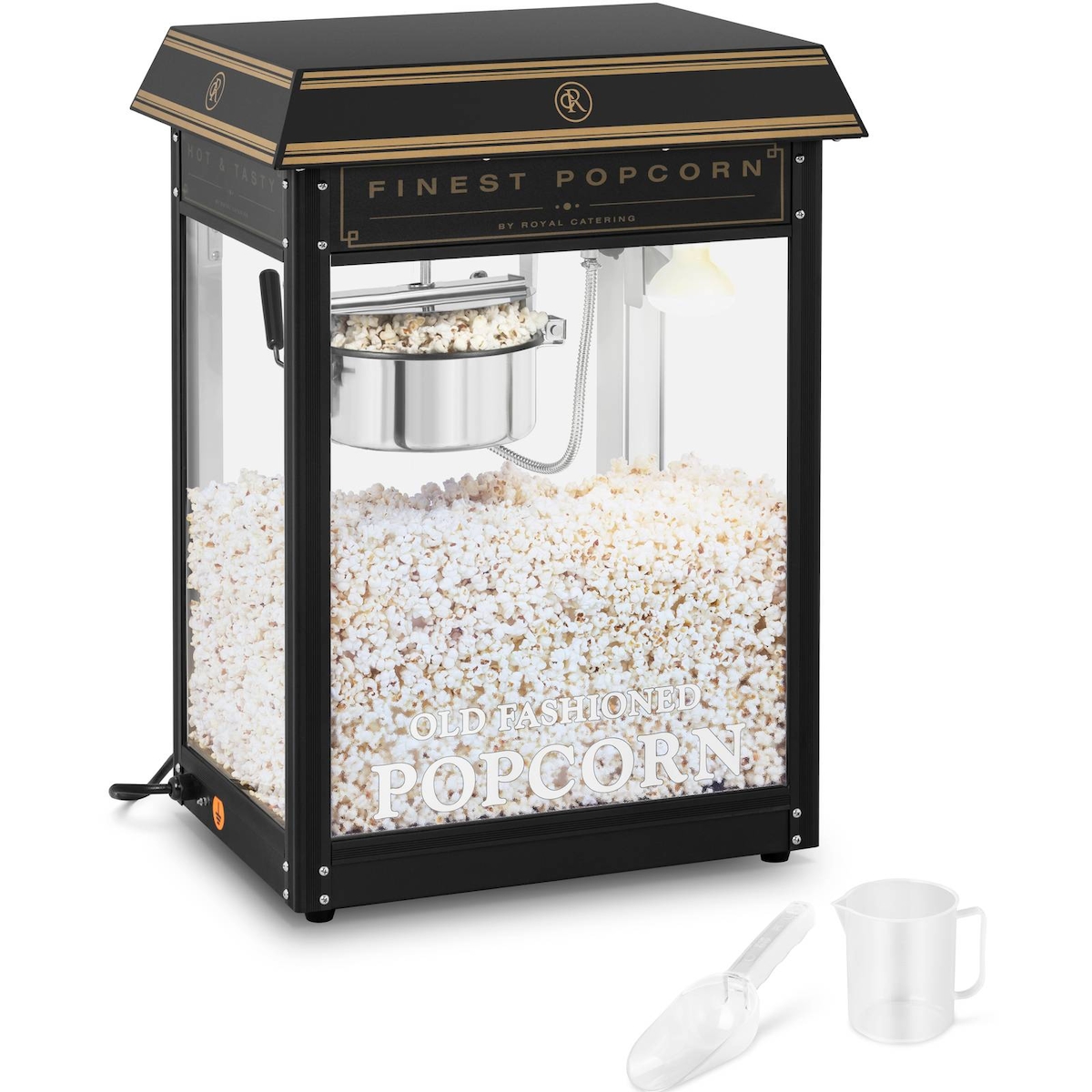 Royal Catering Popcornmaschine - 1500 W - 5 kg/h - schwarz & golden - Image