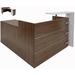 63"W x 79"D L-Shaped Reception Desk w/ Floating Counter & Drawers