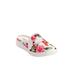 Extra Wide Width Women's The Camellia Slip On Sneaker Mule by Comfortview in Hawaiian Floral (Size 11 WW)