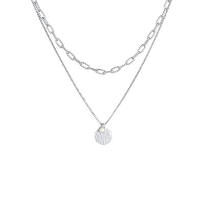 Elli PREMIUM - Layer Plättchen Layer Figaro 2-lagig 925 Silber Ketten 1 ct Damen (89.99 € / 1 ct) Image