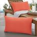 Winston Porter Alasca Knife Edge Indoor/Outdoor Throw Pillow Polyester/Polyfill/Acrylic in Orange | 12 H x 18 W x 13 D in | Wayfair WF087601SP