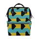 Bahamas Flag Mommy Bag Mother Bag Travel Backpack Diaper Bag Daypack Nappy Bags for Baby Care Large Capacity