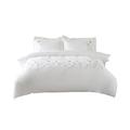 Belledorm Imogen 100% Cotton 200 Thread Count Embroidered Duvet Cover Set, White, Double