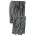 Men's Big & Tall Solid Microfleece Pajama Pants by KingSize in Steel (Size 2XL)