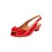 Extra Wide Width Women's The Reagan Slingback by Comfortview in Hot Red (Size 8 1/2 WW)