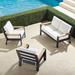 Calhoun 3-pc. Loveseat Set in Aluminum - Rumor Snow, Rumor Snow - Frontgate