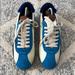 Coach Shoes | Coach Low Top Satin Suede Dyed Fur Sneakers G1293 | Color: Blue/White | Size: 7