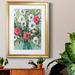 Red Barrel Studio® Rose Parade by J Paul - Picture Frame Painting Print Paper, Solid Wood in Green/Indigo/Pink | 24.5 H x 18.5 W x 1.5 D in | Wayfair