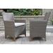 Birch Lane™ Akiva Patio Dining Armchair w/ Cushion Wicker/Rattan in Brown/Gray | 36 H x 24.5 W x 25 D in | Wayfair B1F59EF7AE5B435E9E6061130E823BD2