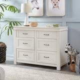 Namesake Wesley 6 Drawer Dresser, Wood in White | 34.65 H x 19 W x 45.75 D in | Wayfair M21126HW