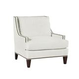 Armchair - Lillian August Royce 35" Wide Linen Armchair Polyester in White | 37 H x 35 W x 37 D in | Wayfair LA7112C_HEATHER WHITE