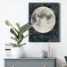 Ebern Designs Moon Love by Carol Robinson - Wrapped Canvas Painting Print Canvas, Solid Wood in Black/Blue/Green | 20 H x 16 W x 1 D in | Wayfair