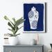 Red Barrel Studio® Sapphire Urn II by Tava Studios - Wrapped Canvas Painting Print Canvas, Solid Wood in Blue/White | 12 H x 8 W x 1 D in | Wayfair