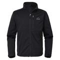 donhobo Mens Full Zip Fleece Jacket Water Repellent Wind Resistant Softshell Jacket Black S