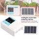 GUMEI 1Set Automatic Irrigation System Intelligent Water Timer Solar Powered Watering Device with Waterproof LCD Display Digital Watering Controller System for Greenhouses Gardening Lawn