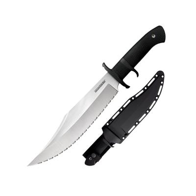 Cold Steel Marauder Serrated Fixed Blade Knife 9in AUS8A Stainless Clip Point Blade Black Kray-Ex Handle CS-39LSWBS